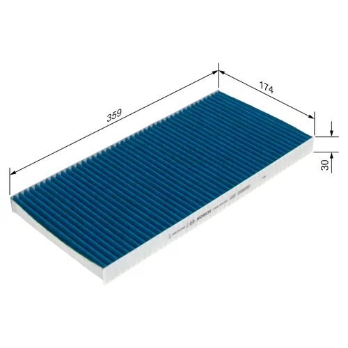 Filter vnútorného priestoru 0 986 628 585 /BOSCH/ - obr. 4