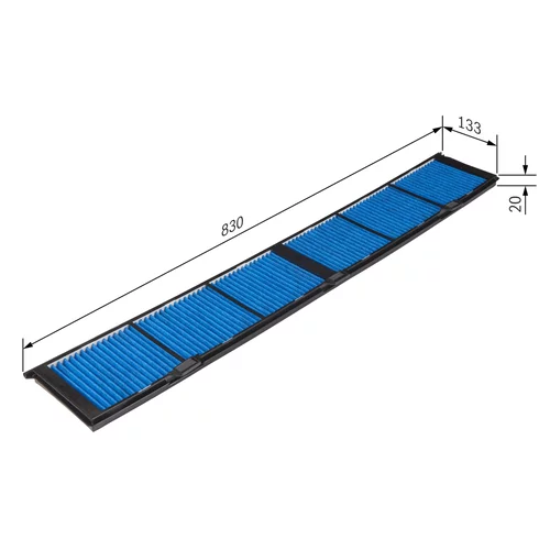 Filter vnútorného priestoru BOSCH 0 986 628 608 - obr. 4