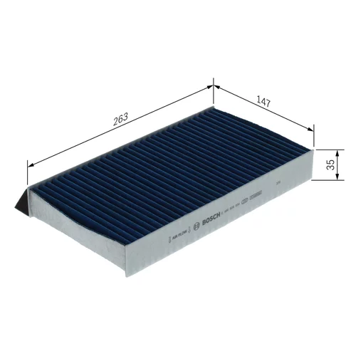 Filter vnútorného priestoru BOSCH 0 986 628 634 - obr. 3