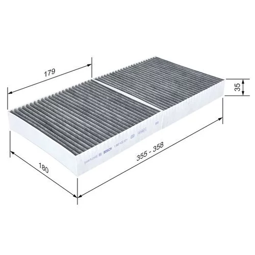 Filter vnútorného priestoru BOSCH 1 987 432 571 - obr. 4