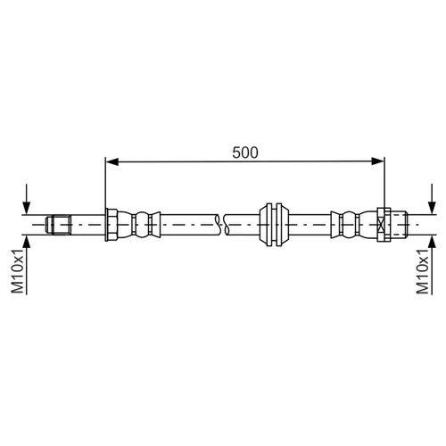 Brzdová hadica BOSCH 1 987 481 676