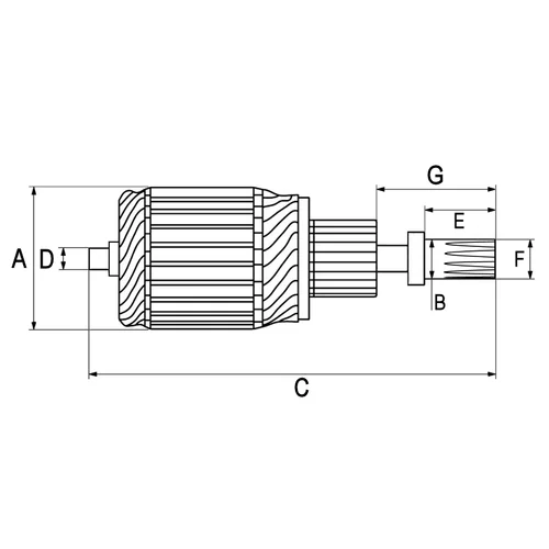 Rotor štartéra BOSCH F 032 132 454 - obr. 1