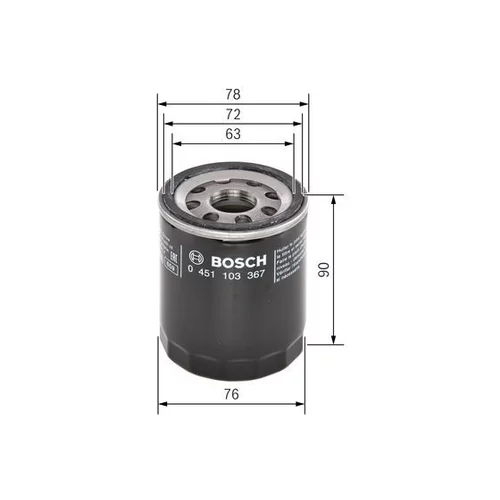 Olejový filter BOSCH 0 451 103 367 - obr. 4