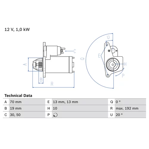 Štartér 0 986 025 690 /BOSCH/