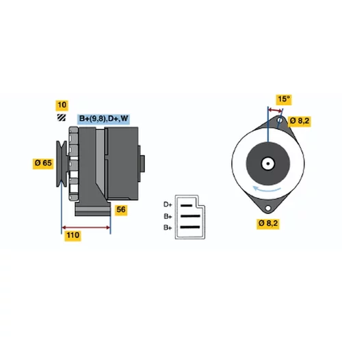 Alternátor BOSCH 0 986 033 350