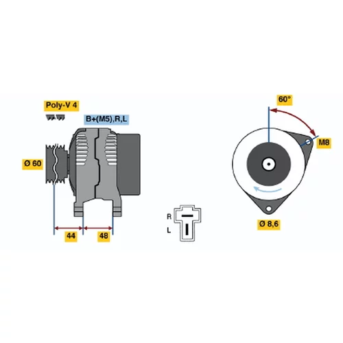 Alternátor BOSCH 0 986 035 291