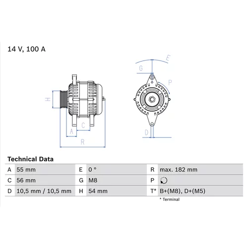 Alternátor BOSCH 0 986 042 740