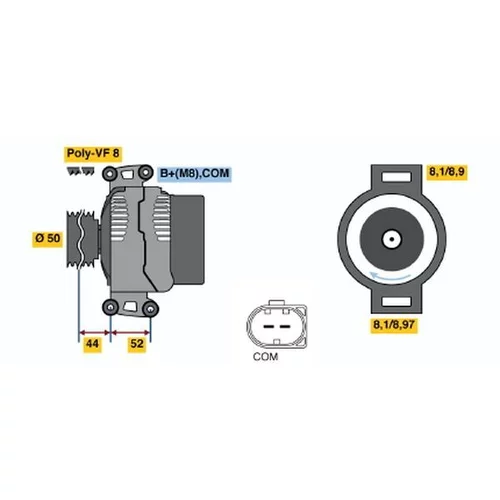 Alternátor BOSCH 0 986 047 620