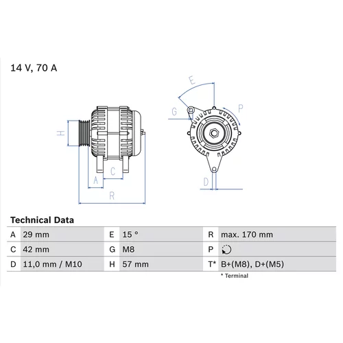 Alternátor 0 986 049 960 /BOSCH/