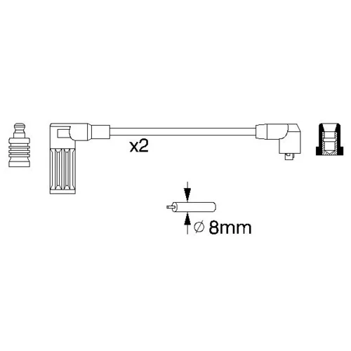 Sada zapaľovacích káblov BOSCH 0 986 356 752 - obr. 4