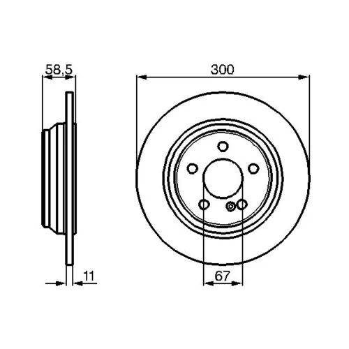 Brzdový kotúč 0 986 478 472 /BOSCH/