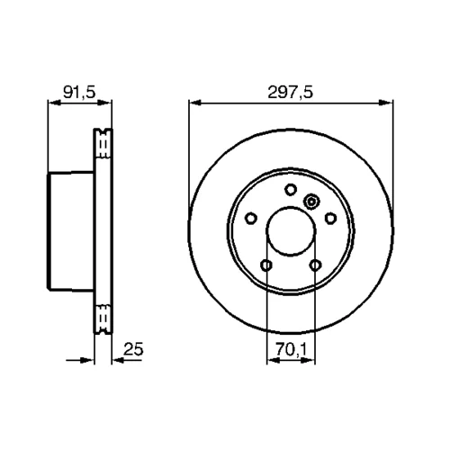 Brzdový kotúč 0 986 479 146 /BOSCH/ - obr. 4