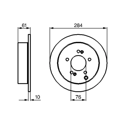 Brzdový kotúč 0 986 479 C61 /BOSCH/ - obr. 4