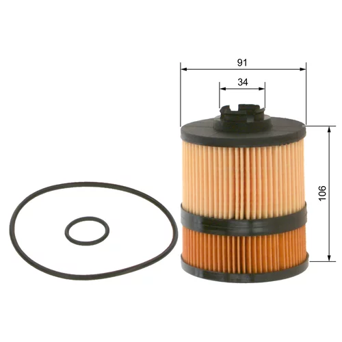 Olejový filter BOSCH 1 457 429 302 - obr. 4