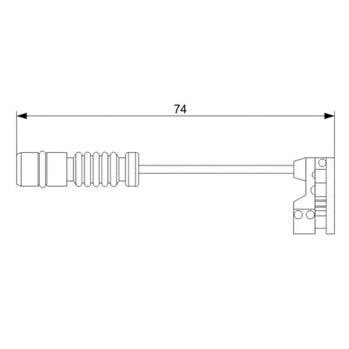 Výstražný kontakt opotrebenia brzdového obloženia BOSCH 1 987 473 008
