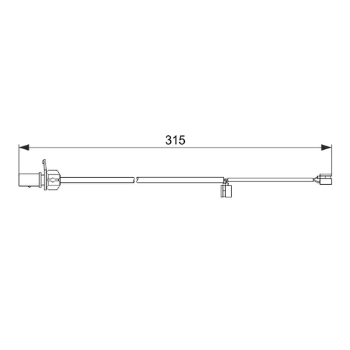 Výstražný kontakt opotrebenia brzdového obloženia BOSCH 1 987 474 518 - obr. 4