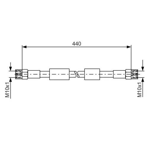 Brzdová hadica BOSCH 1 987 476 139