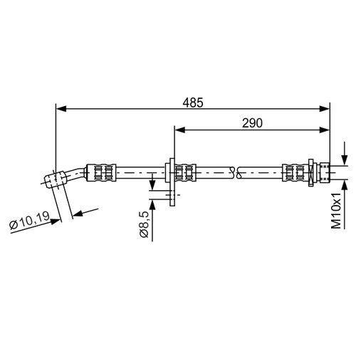 Brzdová hadica BOSCH 1 987 476 989