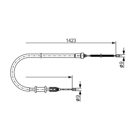 Ťažné lanko parkovacej brzdy 1 987 477 632 /BOSCH/ - obr. 4