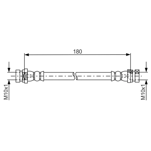 Brzdová hadica BOSCH 1 987 481 681