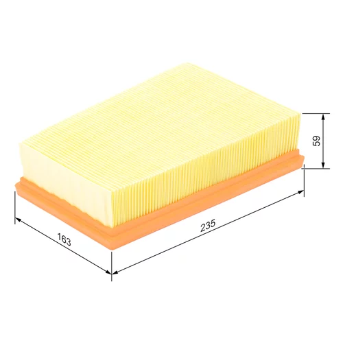 Vzduchový filter F 026 400 126 /BOSCH/ - obr. 4