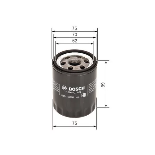 Olejový filter BOSCH F 026 407 027 - obr. 4