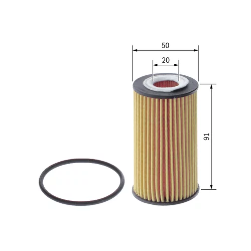 Olejový filter BOSCH F 026 407 298 - obr. 4