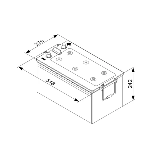 Štartovacia batéria BOSCH 0 092 T40 800 - obr. 4