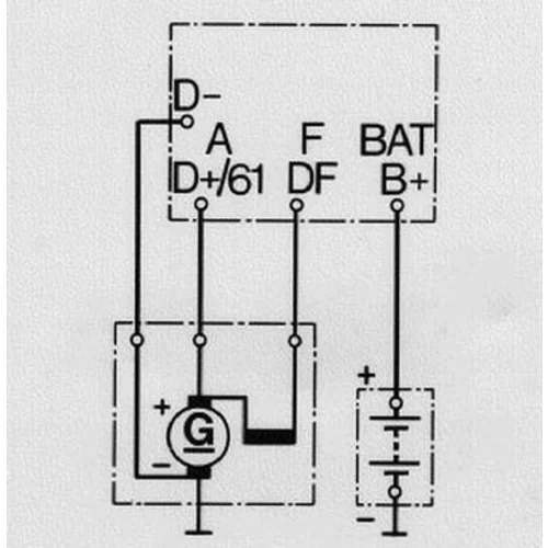 Regulátor alternátora BOSCH 0 190 350 045 - obr. 1