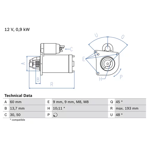 Štartér 0 986 021 970 /BOSCH/ - obr. 4