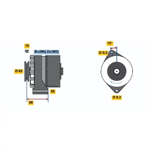 Alternátor BOSCH 0 986 034 660