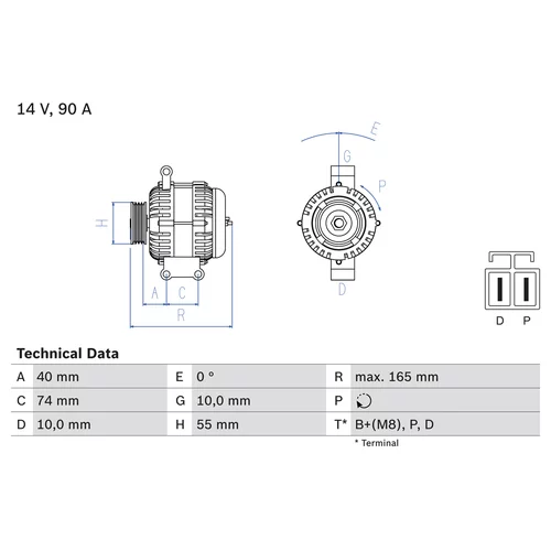 Alternátor BOSCH 0 986 080 320