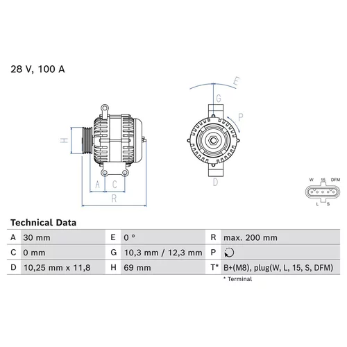 Alternátor BOSCH 0 986 085 370