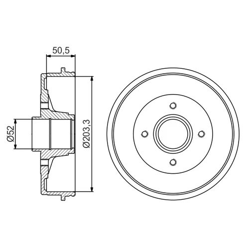 Brzdový bubon 0 986 477 175 /BOSCH/ - obr. 4