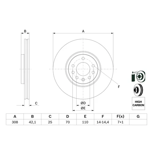 Brzdový kotúč 0 986 479 113 /BOSCH/ - obr. 4