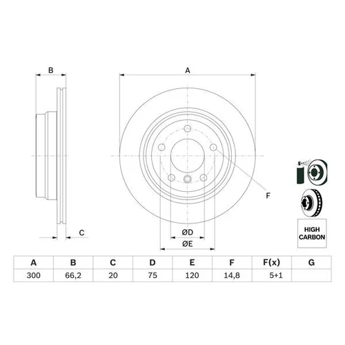 Brzdový kotúč 0 986 479 263 /BOSCH/ - obr. 4