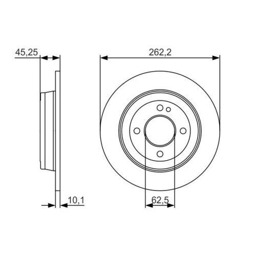 Brzdový kotúč 0 986 479 A44 /BOSCH/ - obr. 4