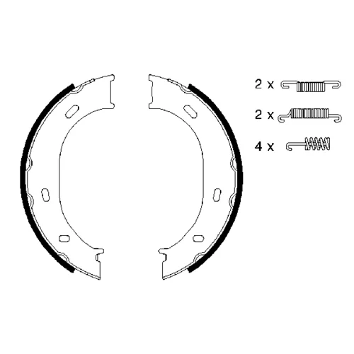 Sada brzd. čeľustí parkov. brzdy 0 986 487 610 /BOSCH/ - obr. 4