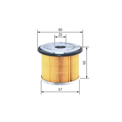 Palivový filter BOSCH 1 457 431 713 - obr. 4