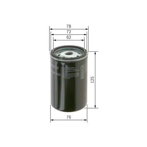 Palivový filter BOSCH 1 457 434 432 - obr. 4