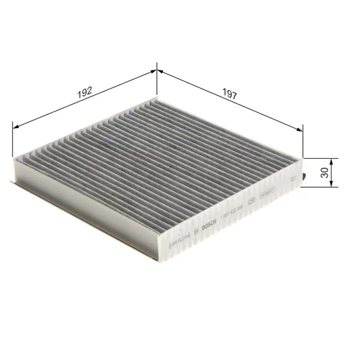 Filter vnútorného priestoru BOSCH 1 987 432 568 - obr. 4