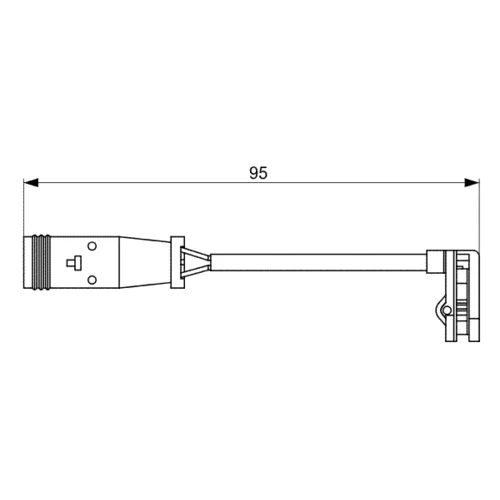 Výstražný kontakt opotrebenia brzdového obloženia BOSCH 1 987 473 036 - obr. 4