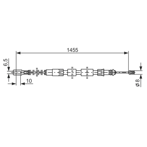 Ťažné lanko parkovacej brzdy 1 987 477 040 /BOSCH/ - obr. 4