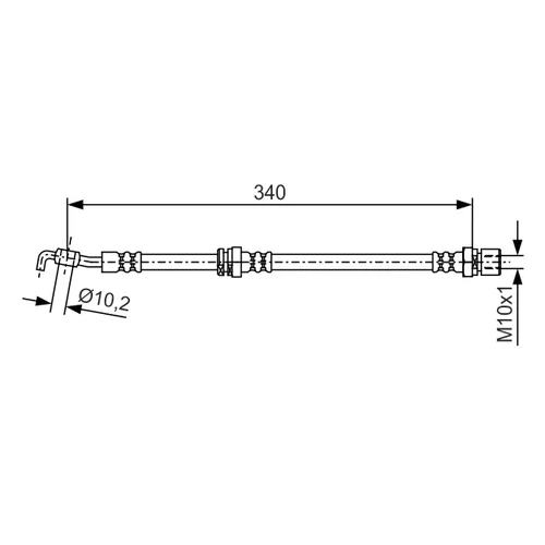 Brzdová hadica BOSCH 1 987 481 551 - obr. 4