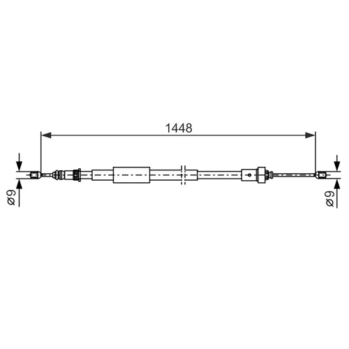 Ťažné lanko parkovacej brzdy BOSCH 1 987 482 386 - obr. 4