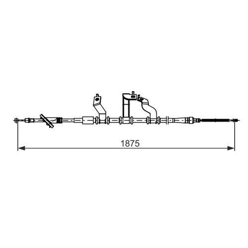 Ťažné lanko parkovacej brzdy BOSCH 1 987 482 742 - obr. 4