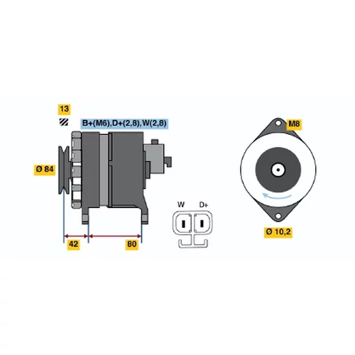 Alternátor BOSCH 6 033 GB4 009