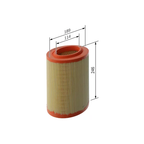 Vzduchový filter BOSCH F 026 400 039 - obr. 5