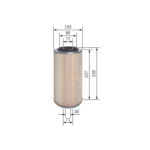 Vzduchový filter BOSCH F 026 400 322 - obr. 4