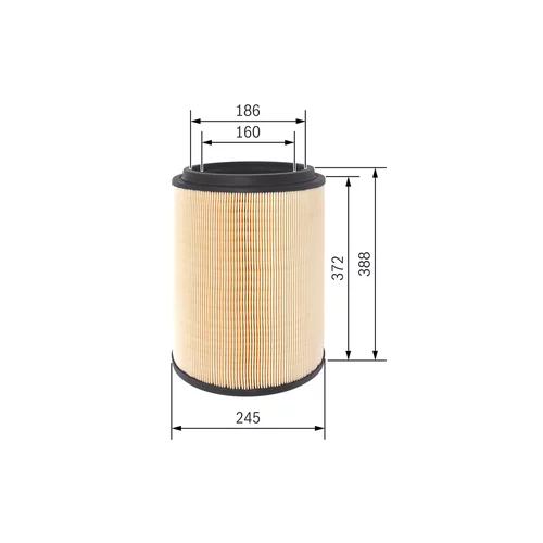 Vzduchový filter BOSCH F 026 400 411 - obr. 4